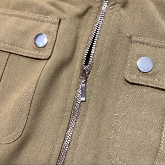 Sharagano Olive Green Size 10 Knee Length Sleeveless Dress - Picture 5 of 6